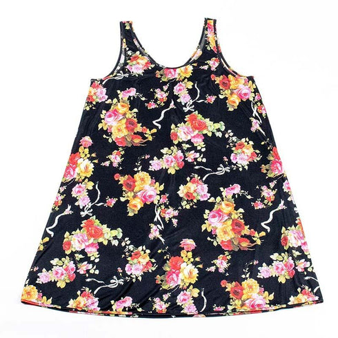 ウェア TUNIC ラピアスムース・ローズ Aラインスリップ クロ 1560-B